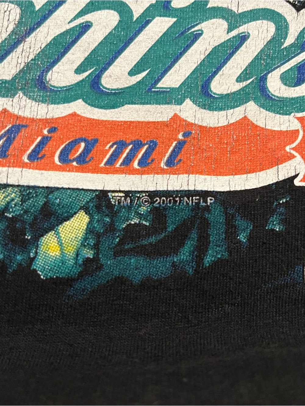 Y2K Miami Dolphins NFL graphic VF image where T-shirt men’s medium vintage - Picture 4 of 8